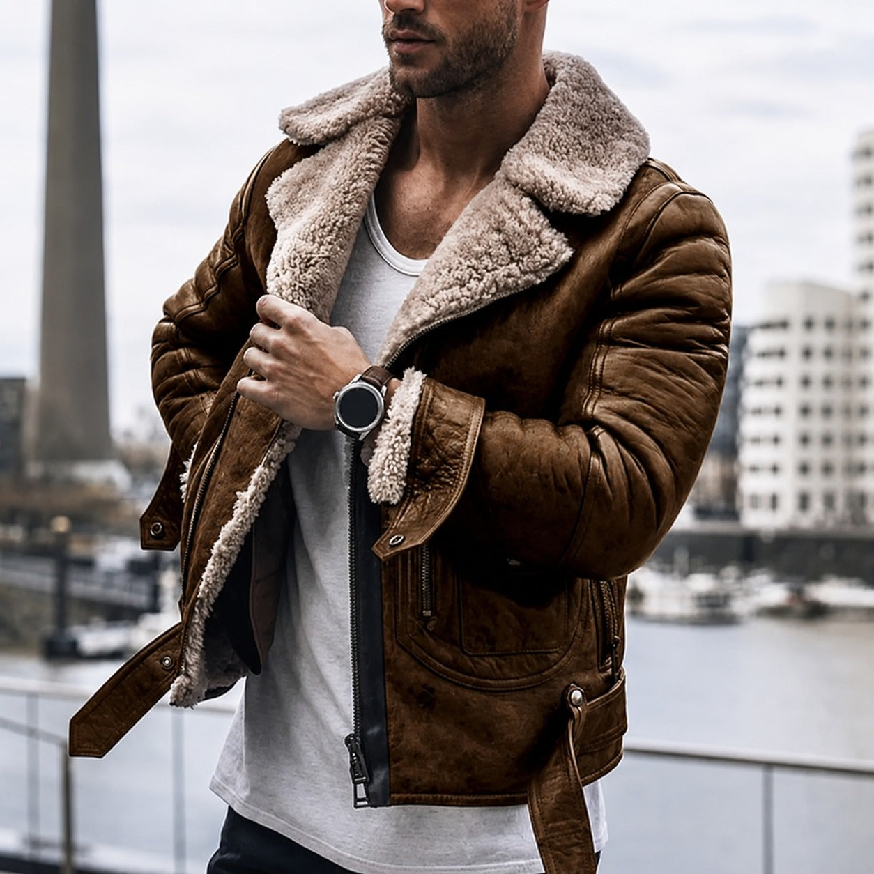Dominic - Chaqueta de invierno cálida para hombres