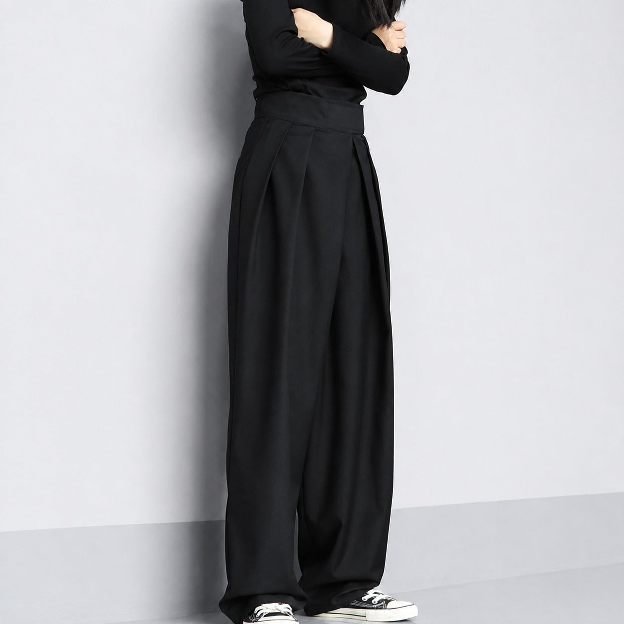 Marisa - Pantalones anchos con cierre de velcro