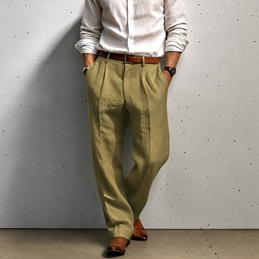Aaden - Pantalones casuales de corte holgado para hombres