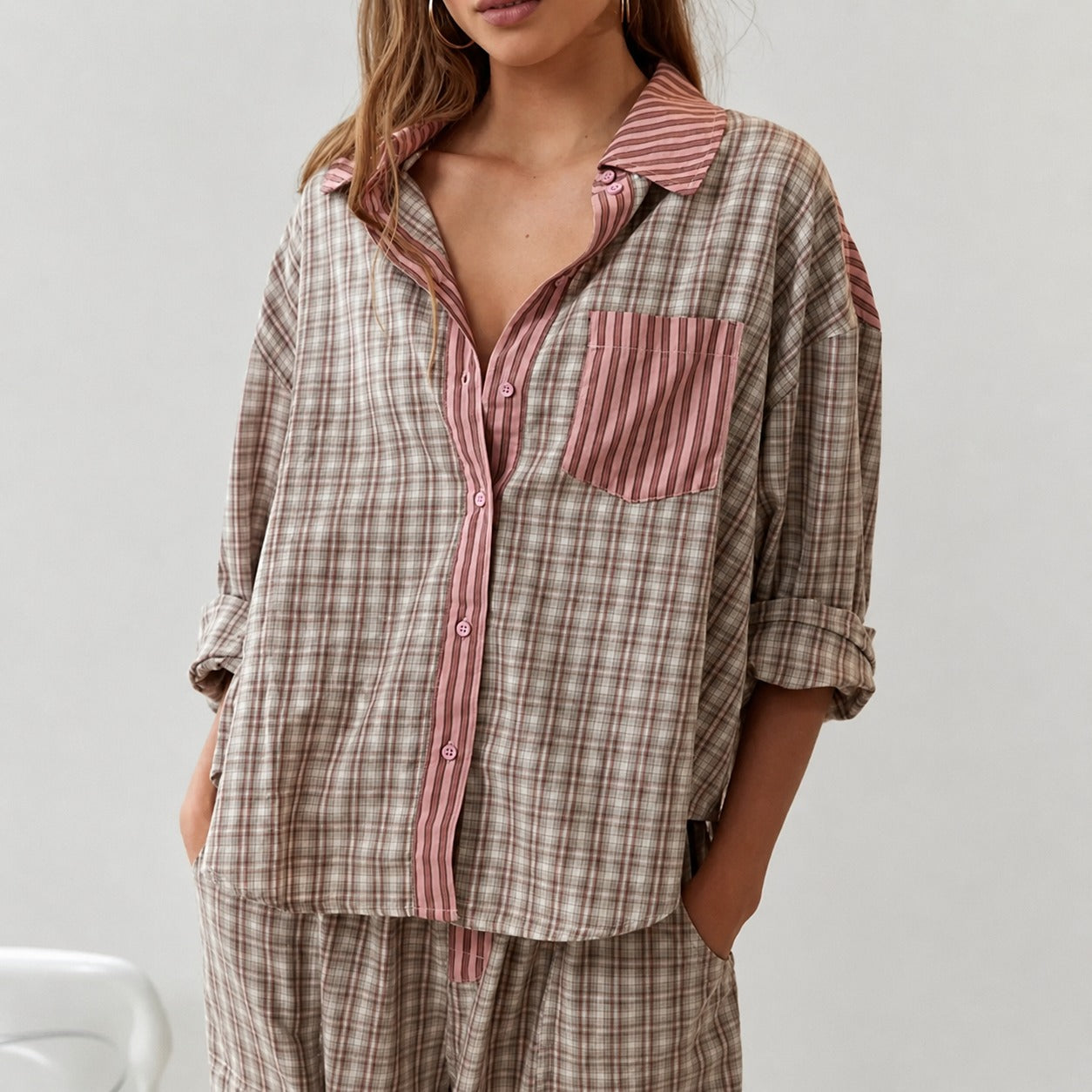 Elena - Pijama casual de dos piezas
