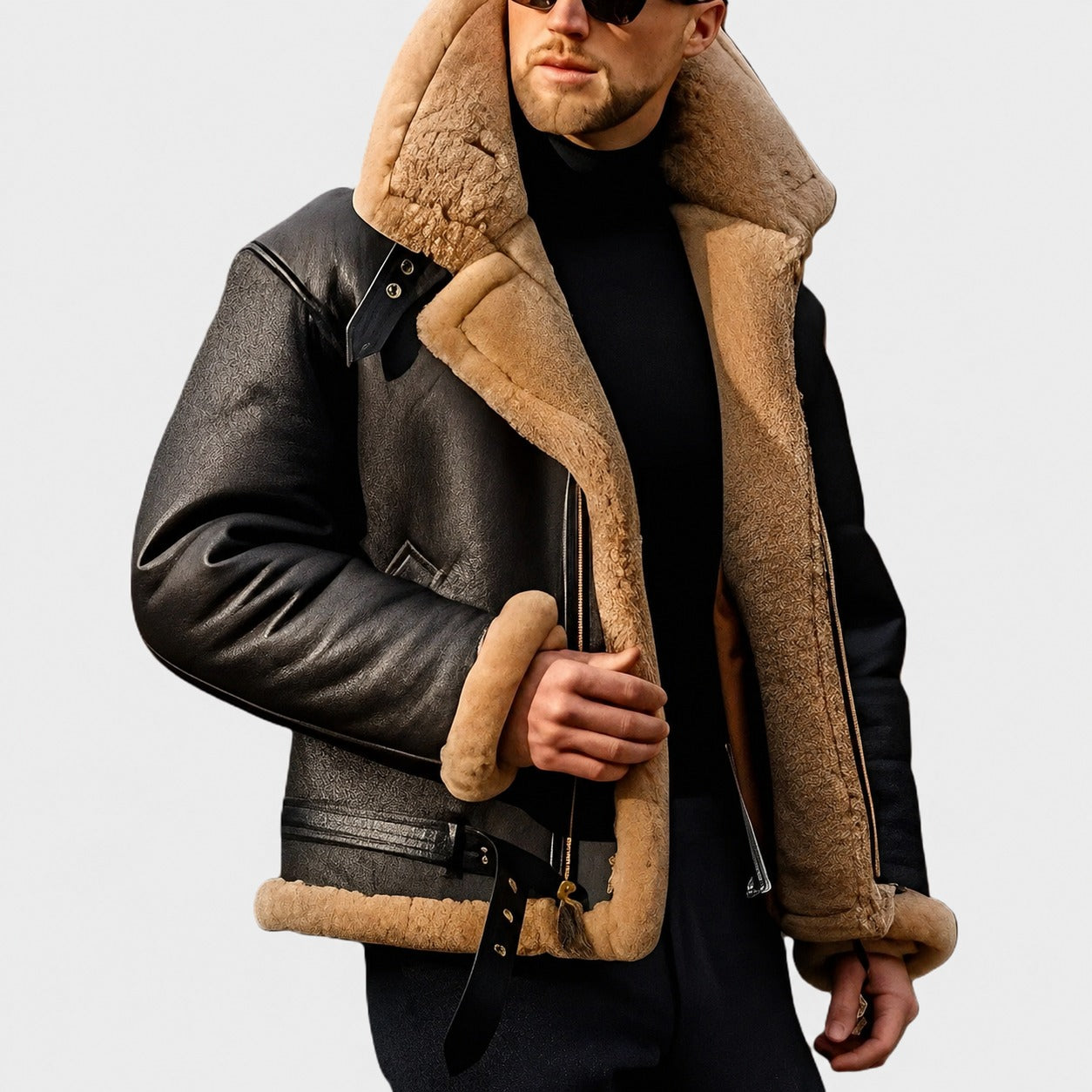 Jeffrey - Chaqueta elegante para hombres con forro cálido