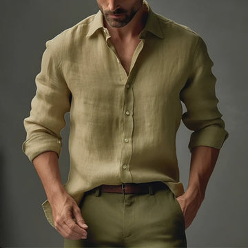 Tobias - Camisa Suelta de Manga Larga