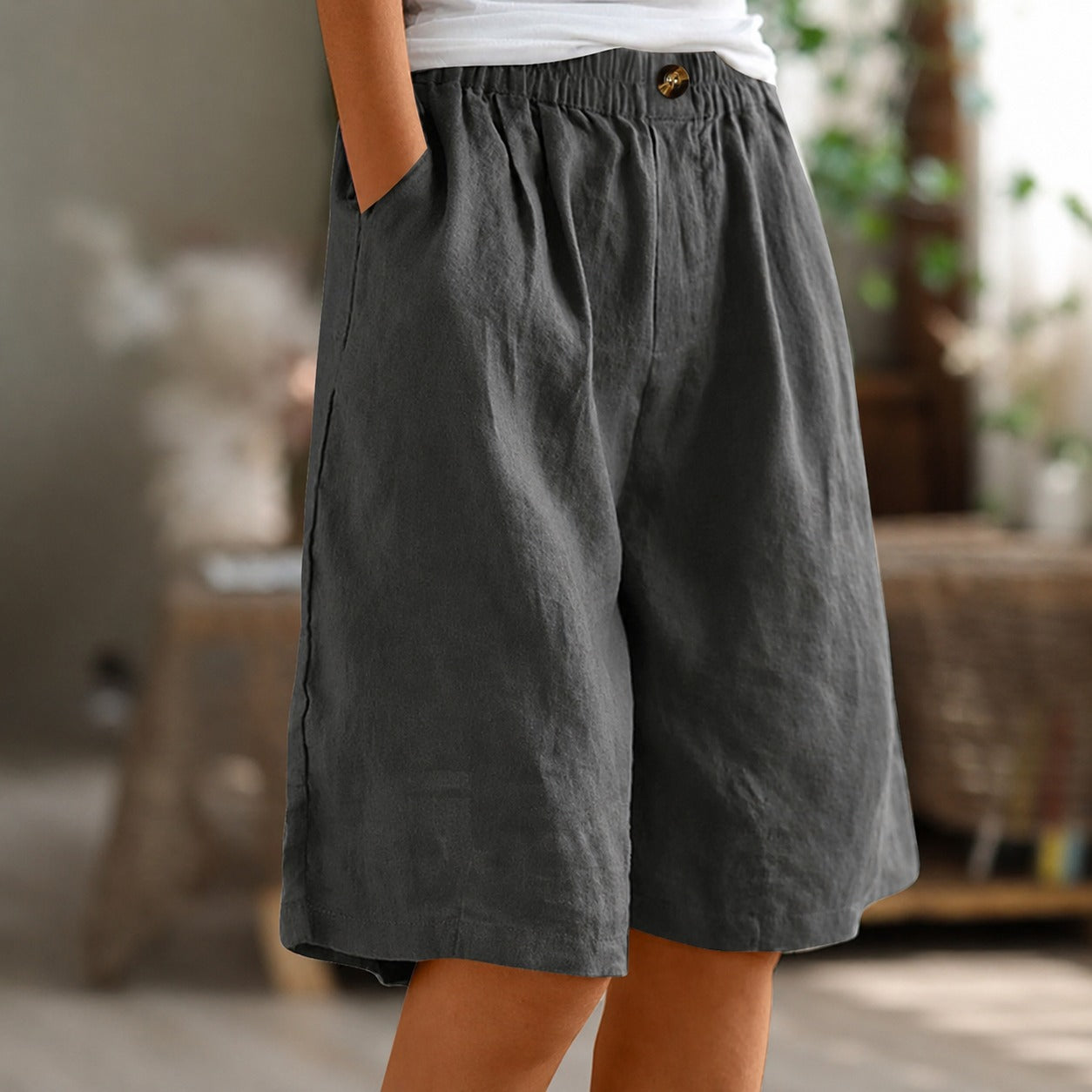 Eileen - Pantalones Cortos Sueltos Relajados