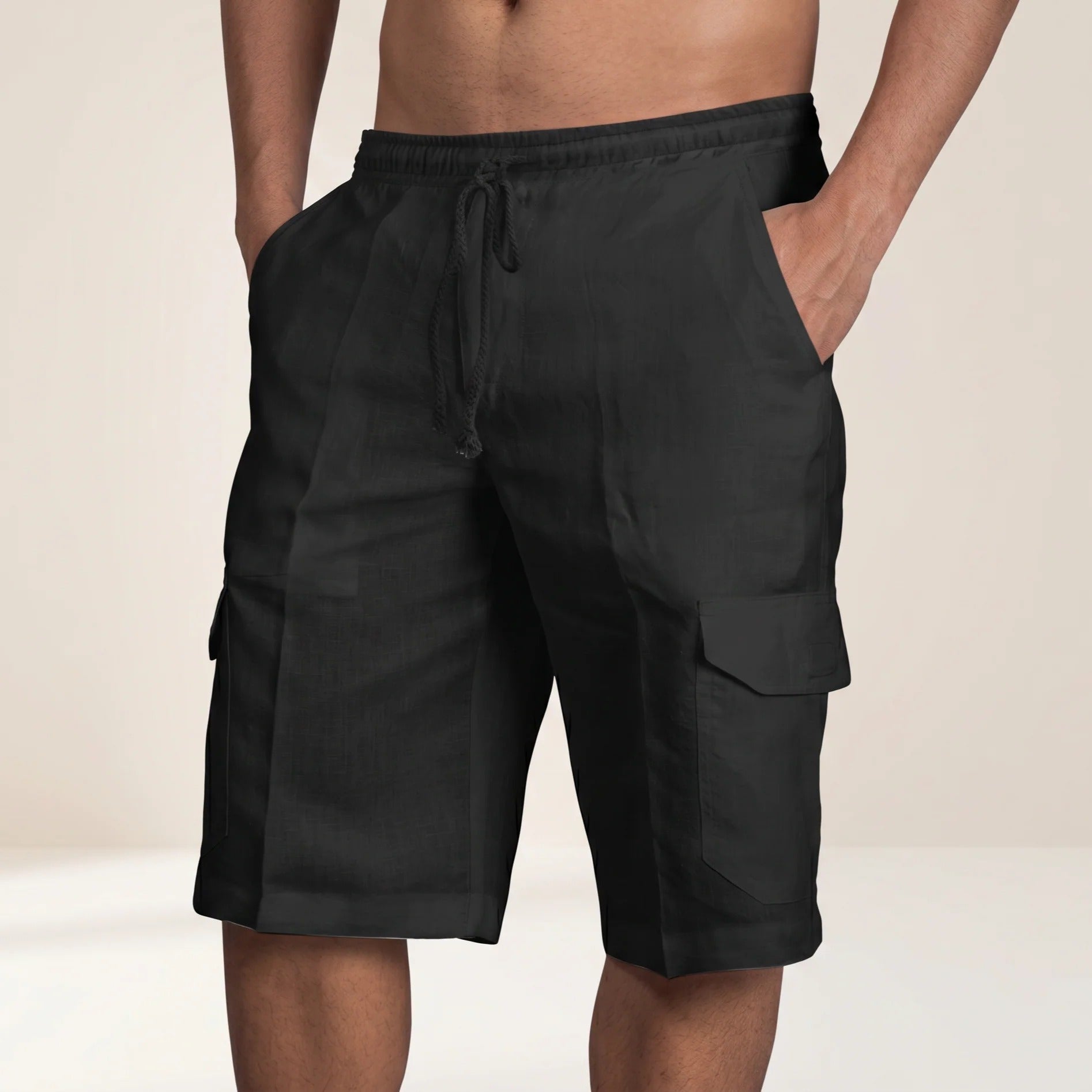 Phelps - Pantalones Cortos Relajados con Bolsillos