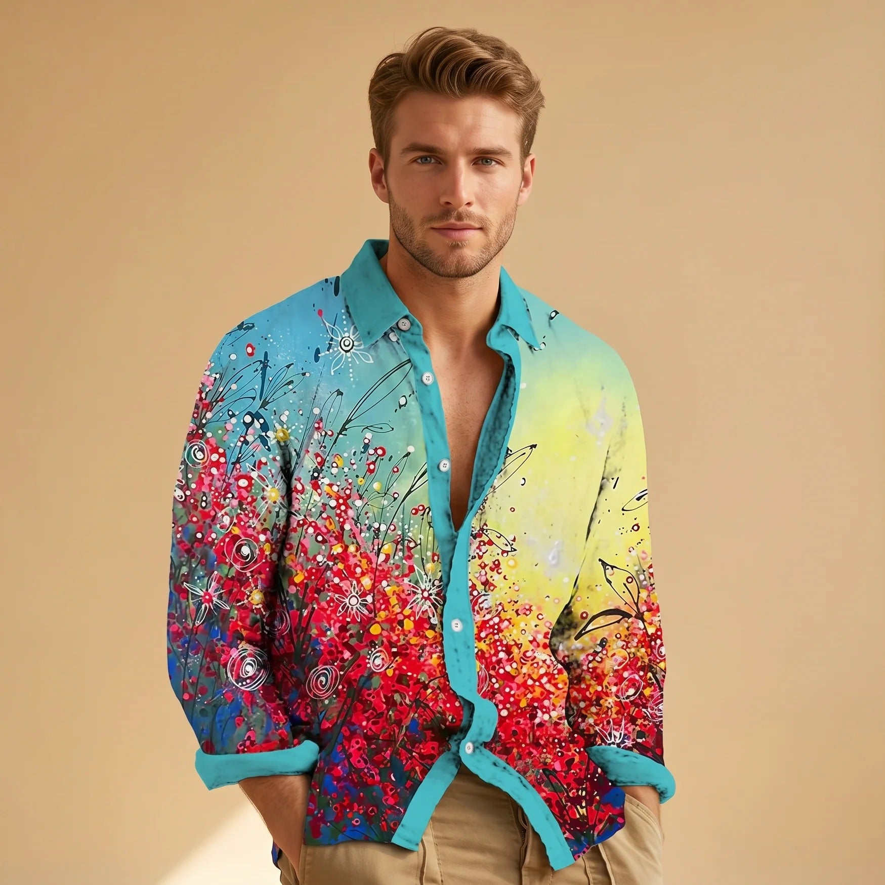 Devon - Camisa Holgada y Colorida