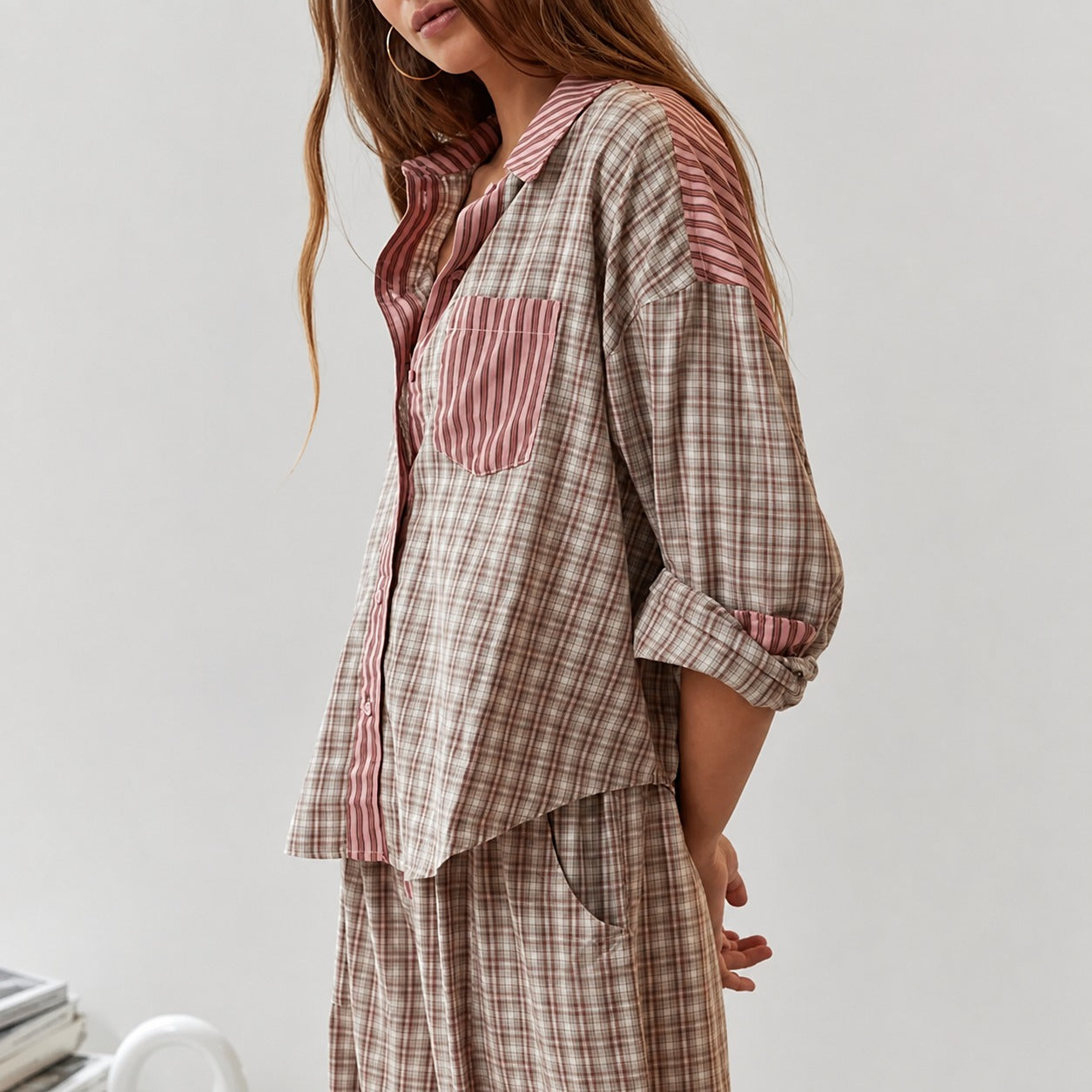 Elena - Pijama casual de dos piezas