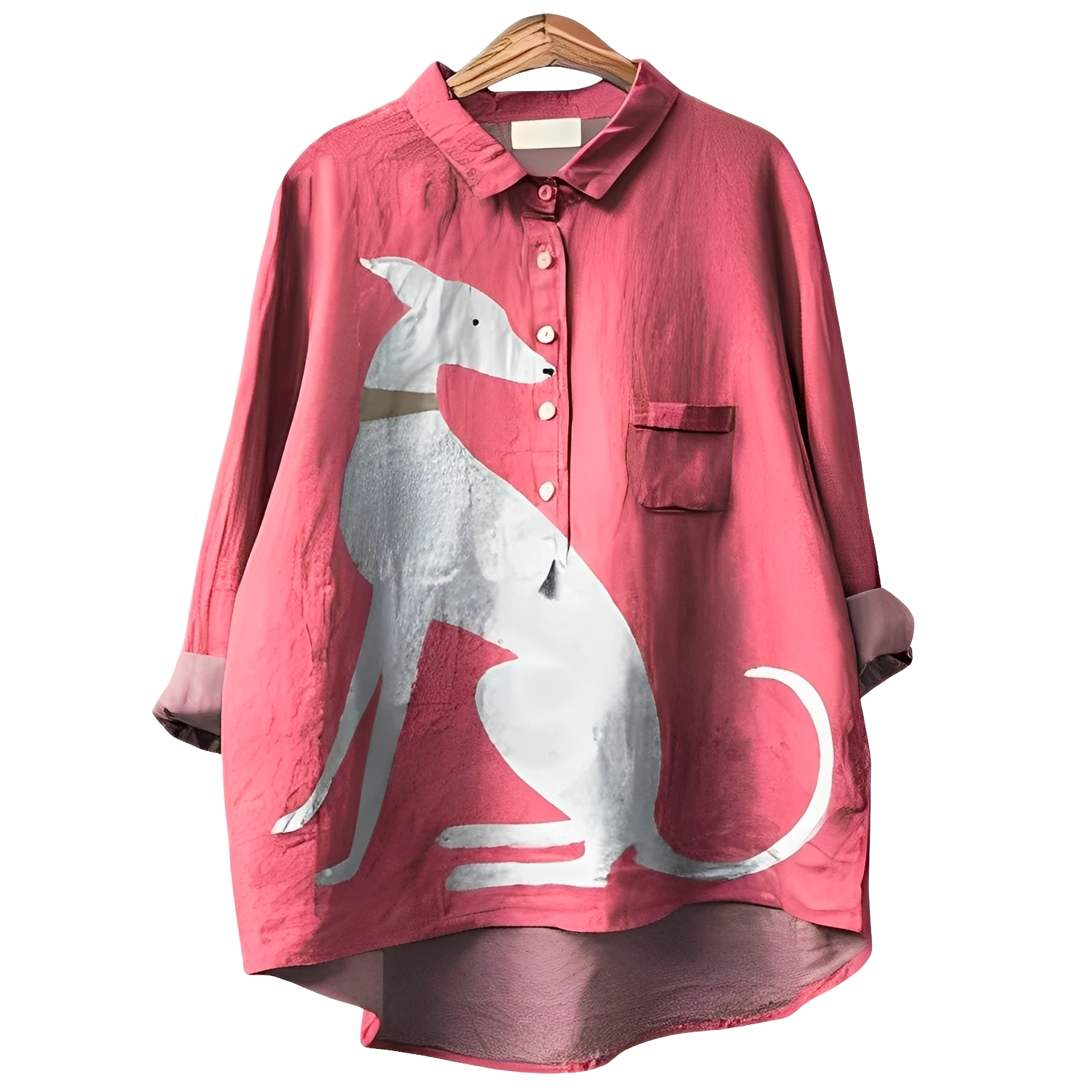 Eyden - Blusa estampada de manga larga para mujer