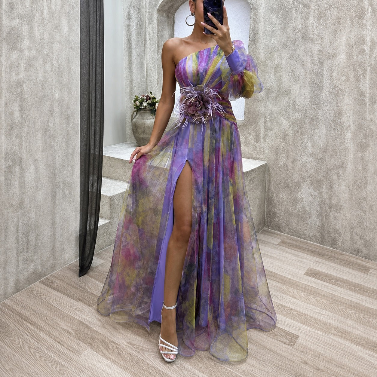 Rowe - Vestido Maxi Floral Estiloso