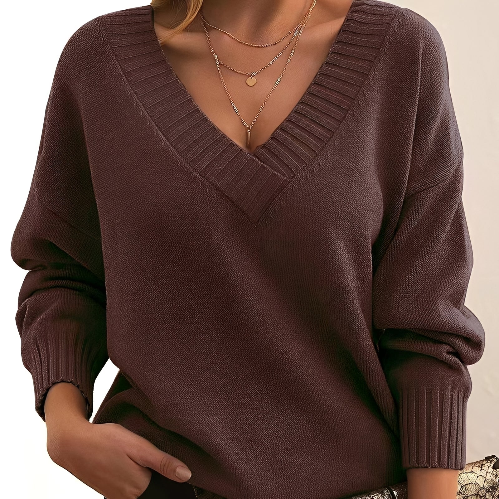 Mollie - Suéter ligero y holgado para mujeres