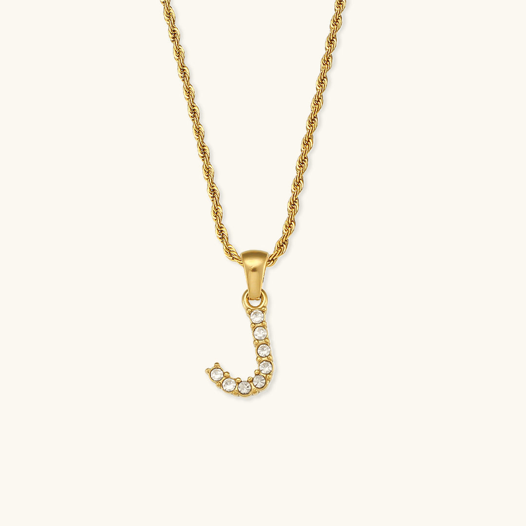 Maeve - Collar de diamantes con letras iniciales
