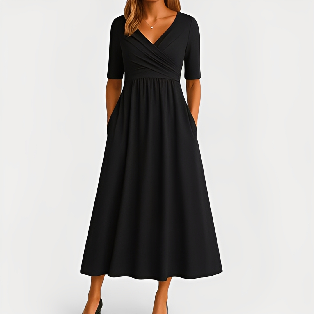 Maïka - Vestido sofisticado con escote en V