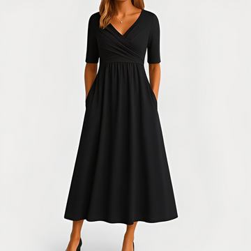 Maïka - Vestido sofisticado con escote en V