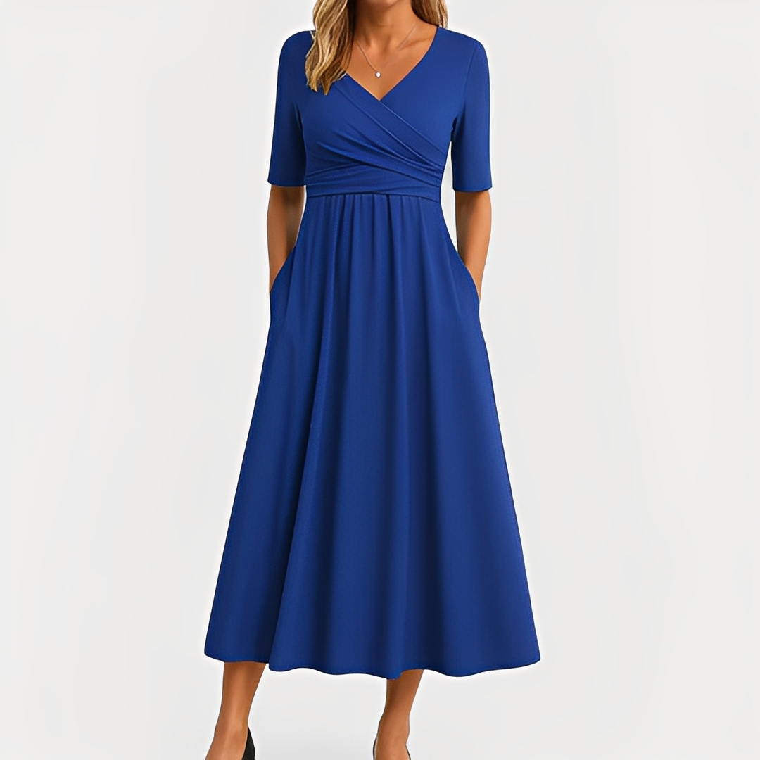 Maïka - Vestido sofisticado con escote en V