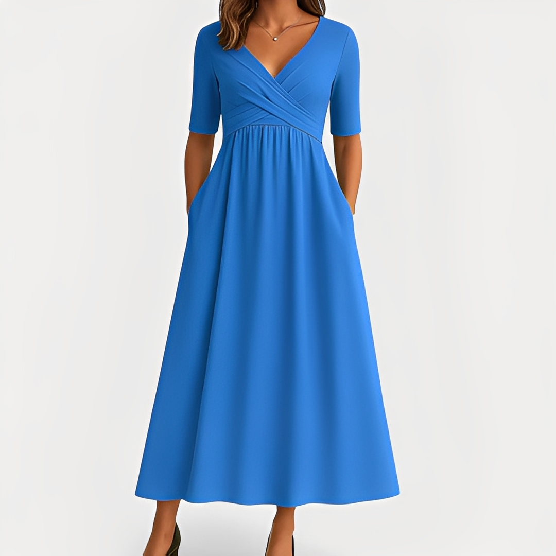 Maïka - Vestido sofisticado con escote en V