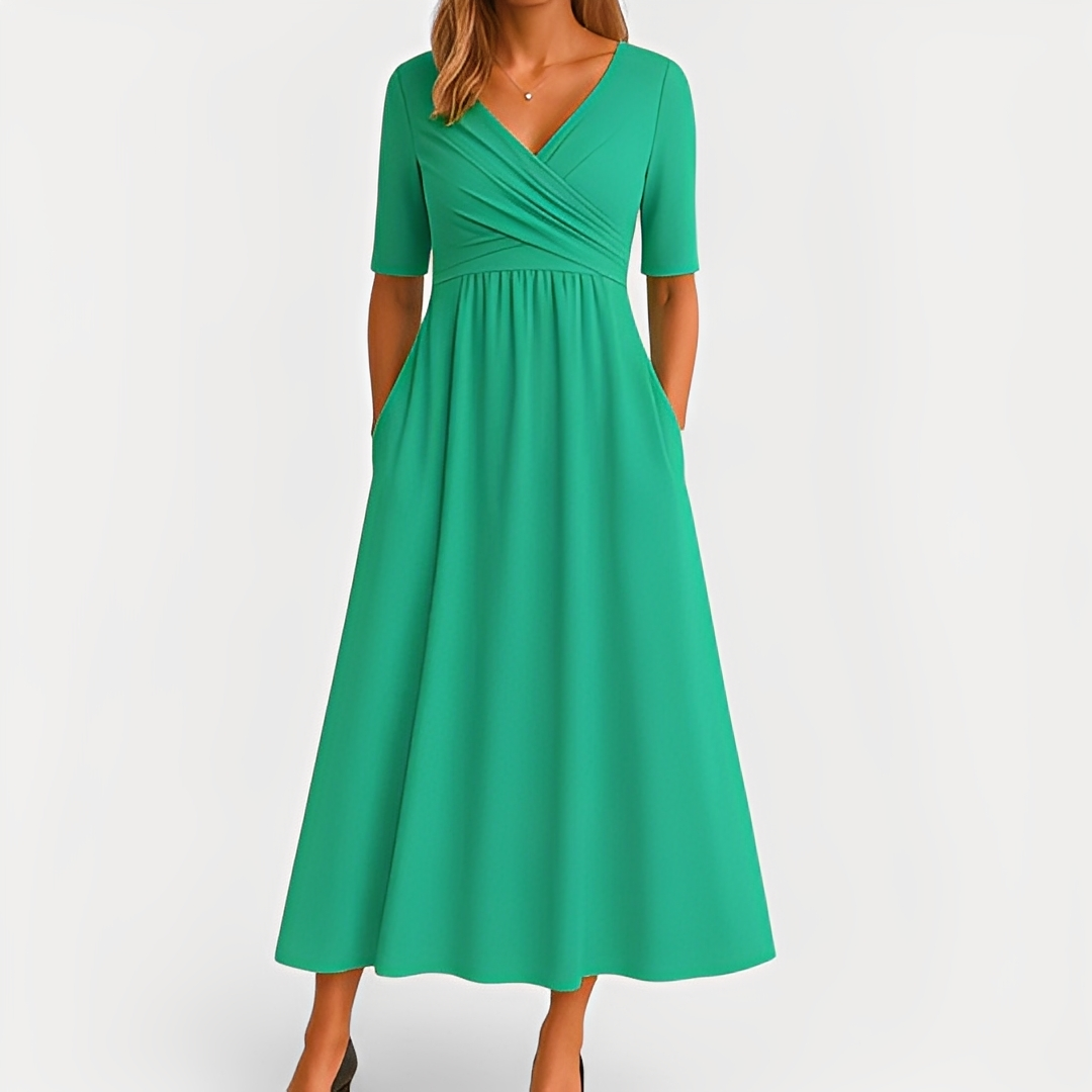Maïka - Vestido sofisticado con escote en V