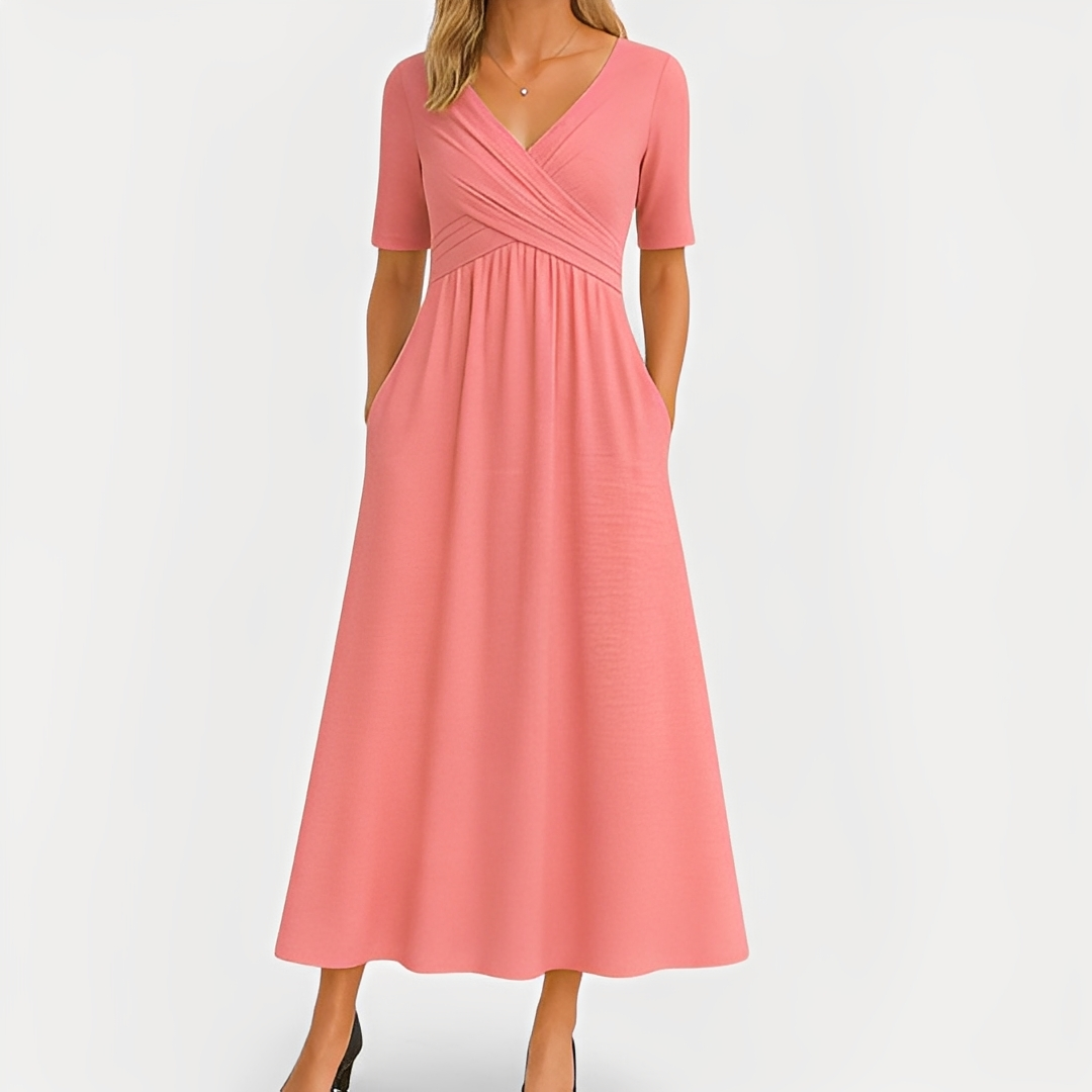 Maïka - Vestido sofisticado con escote en V