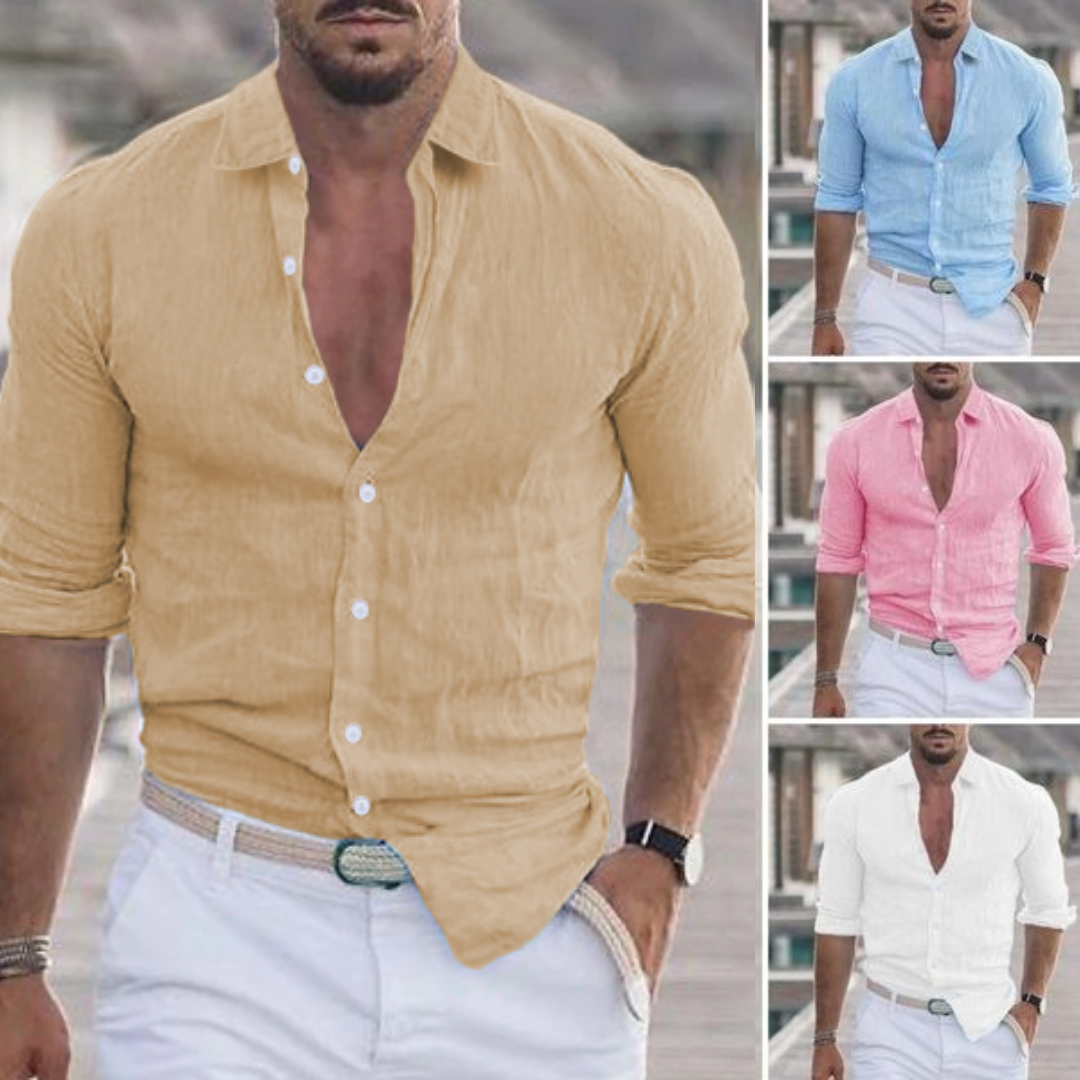 Camisa de lino – Elegancia veraniega, sensación ligera
