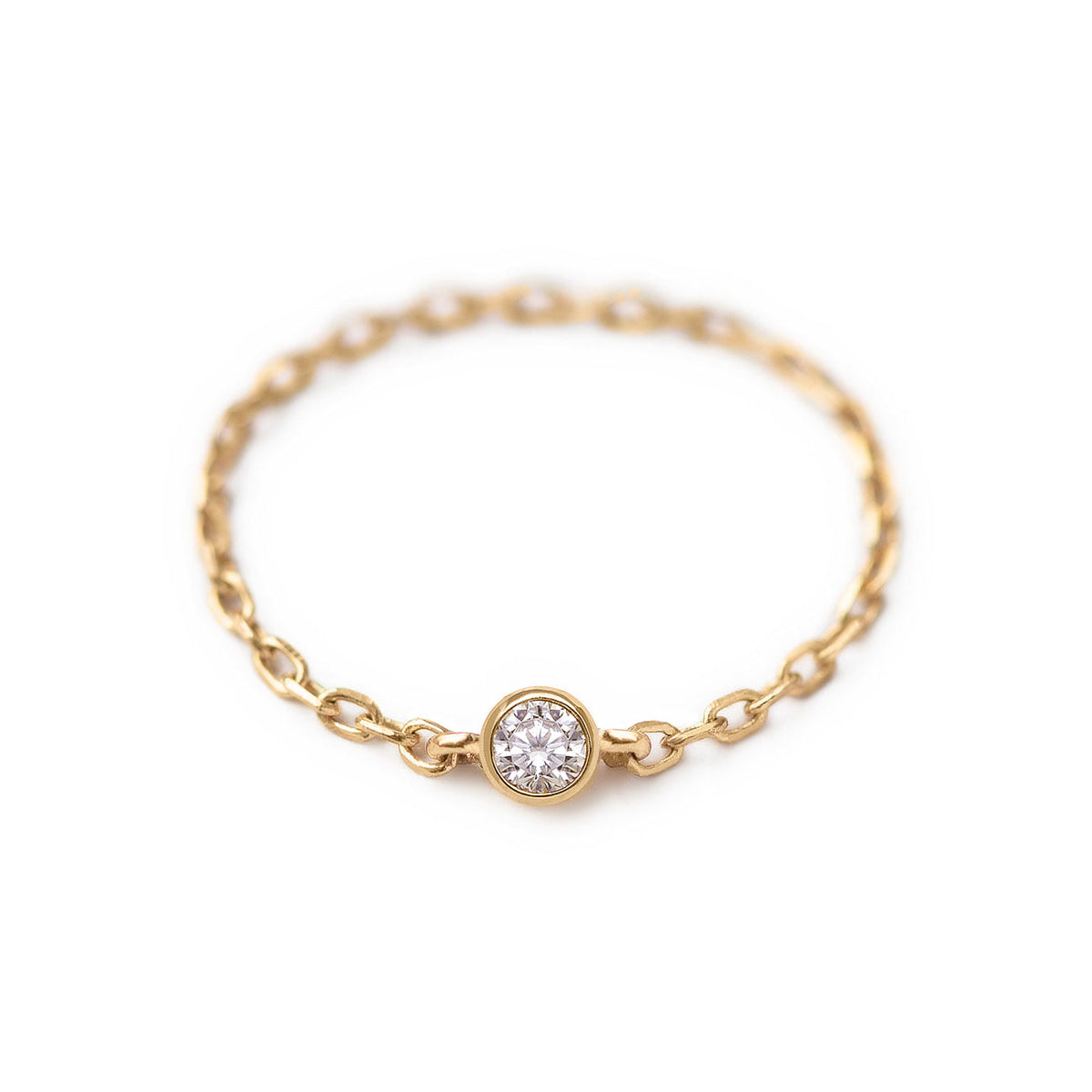 Emily - Anillo Cadena Solitaire