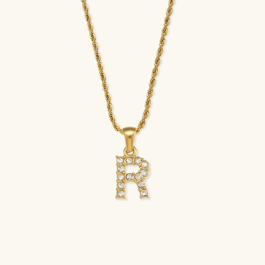 Maeve - Collar de diamantes con letras iniciales