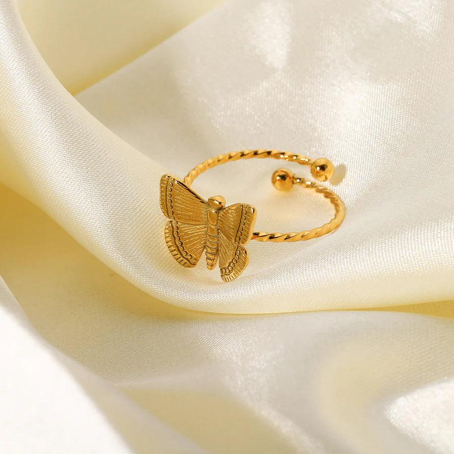 Alina – Anillo Mariposa Chic