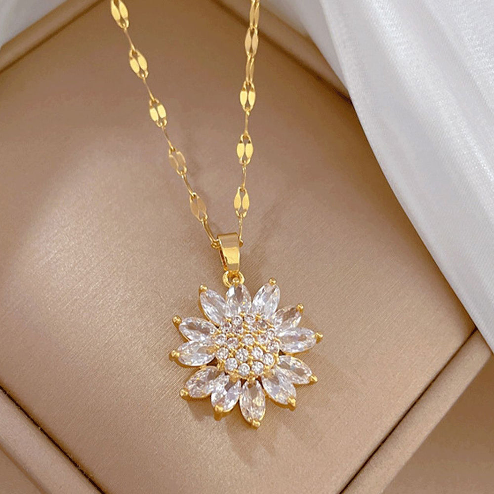 Anaya – Collar de girasoles luminosos con picos