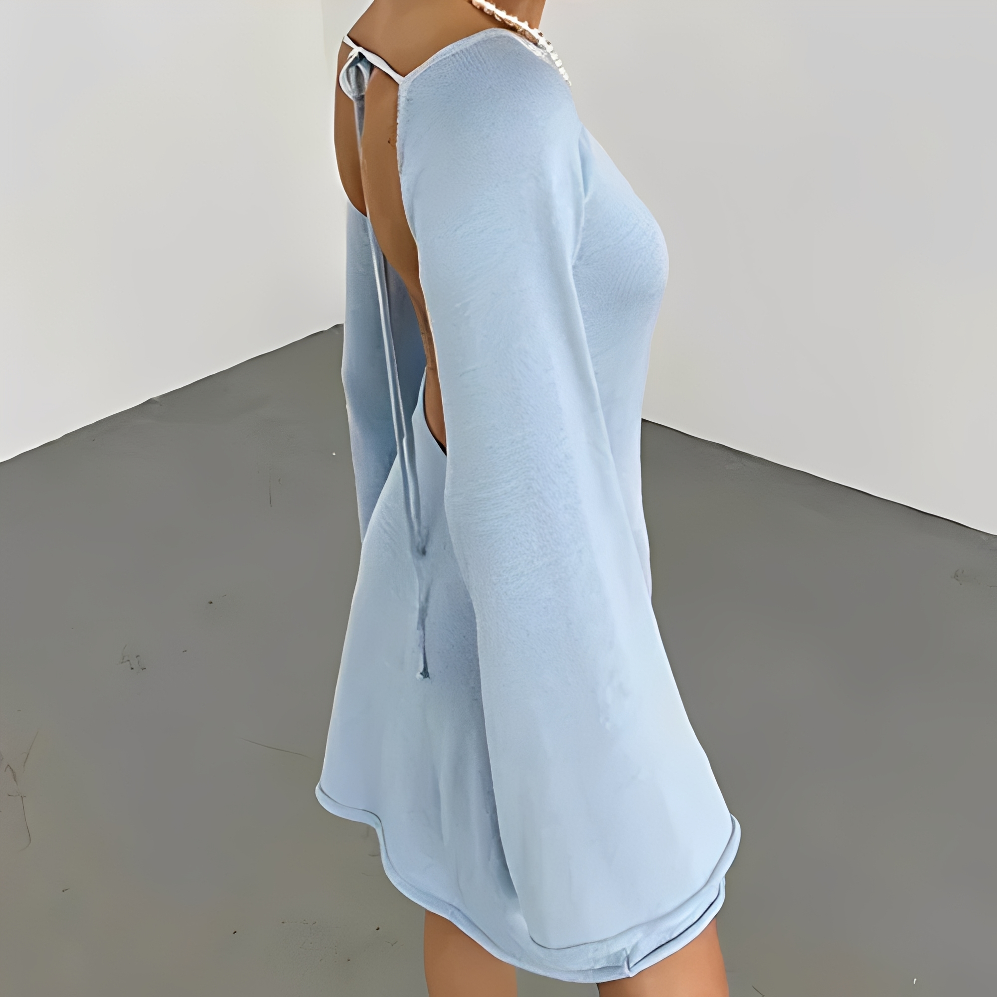 Aryana - Vestido de verano elegante de manga larga para mujer