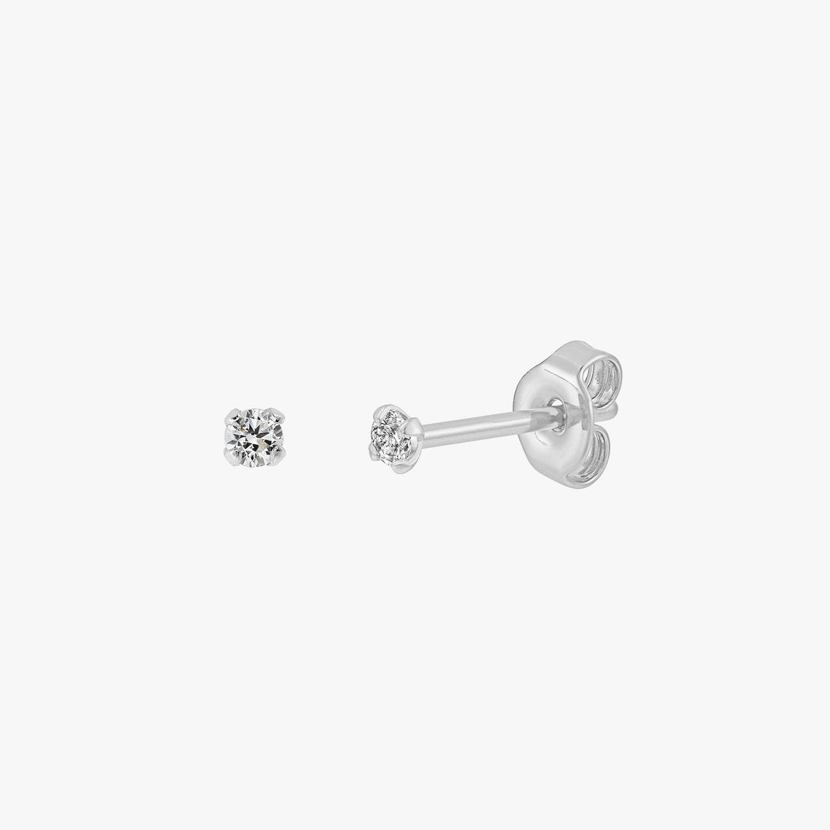 Sloane - Mini Pendientes Brillantes de 2mm