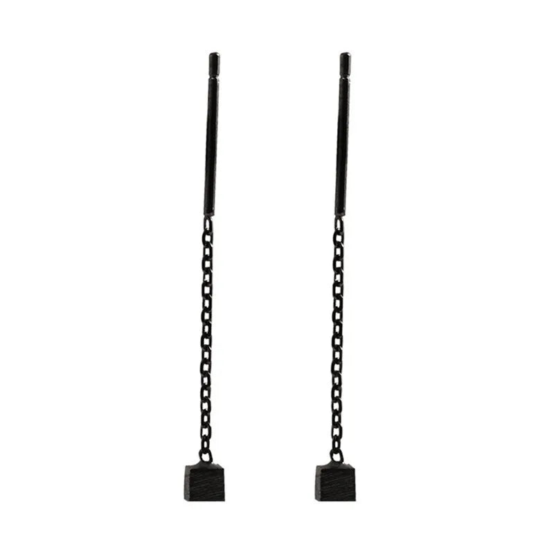 Kaelen – Pendientes de cubo y borlas elegantes