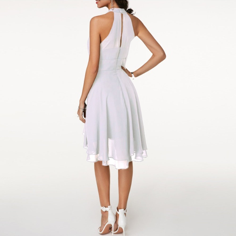 Loren - Vestido chic con volantes