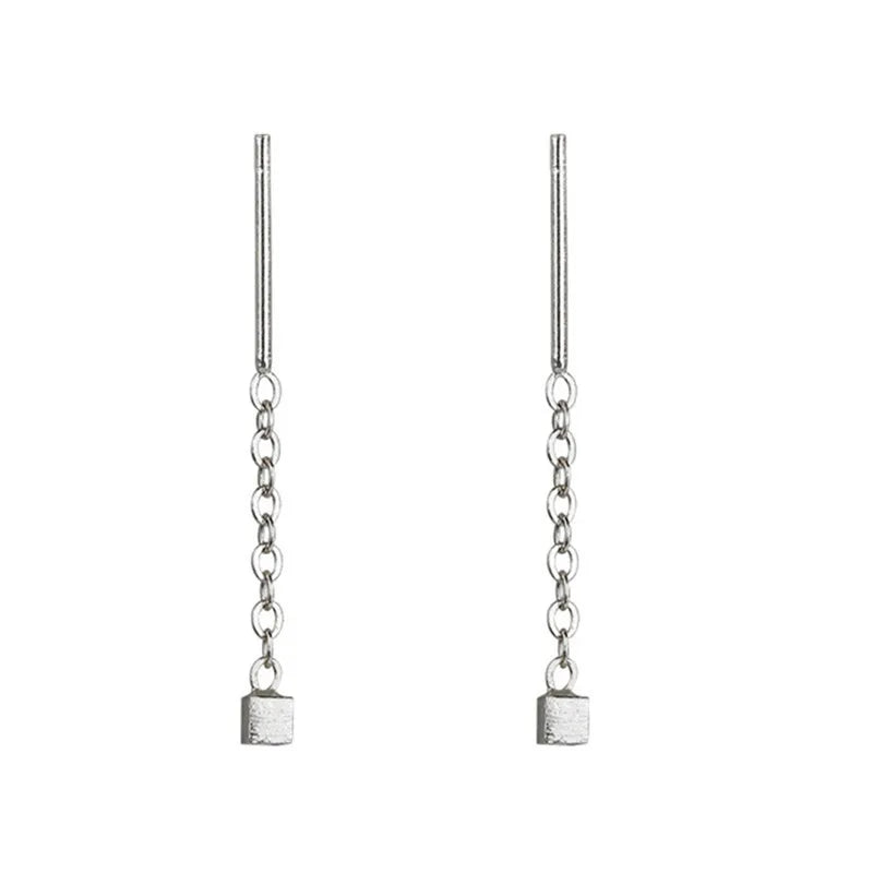 Kaelen – Pendientes de cubo y borlas elegantes