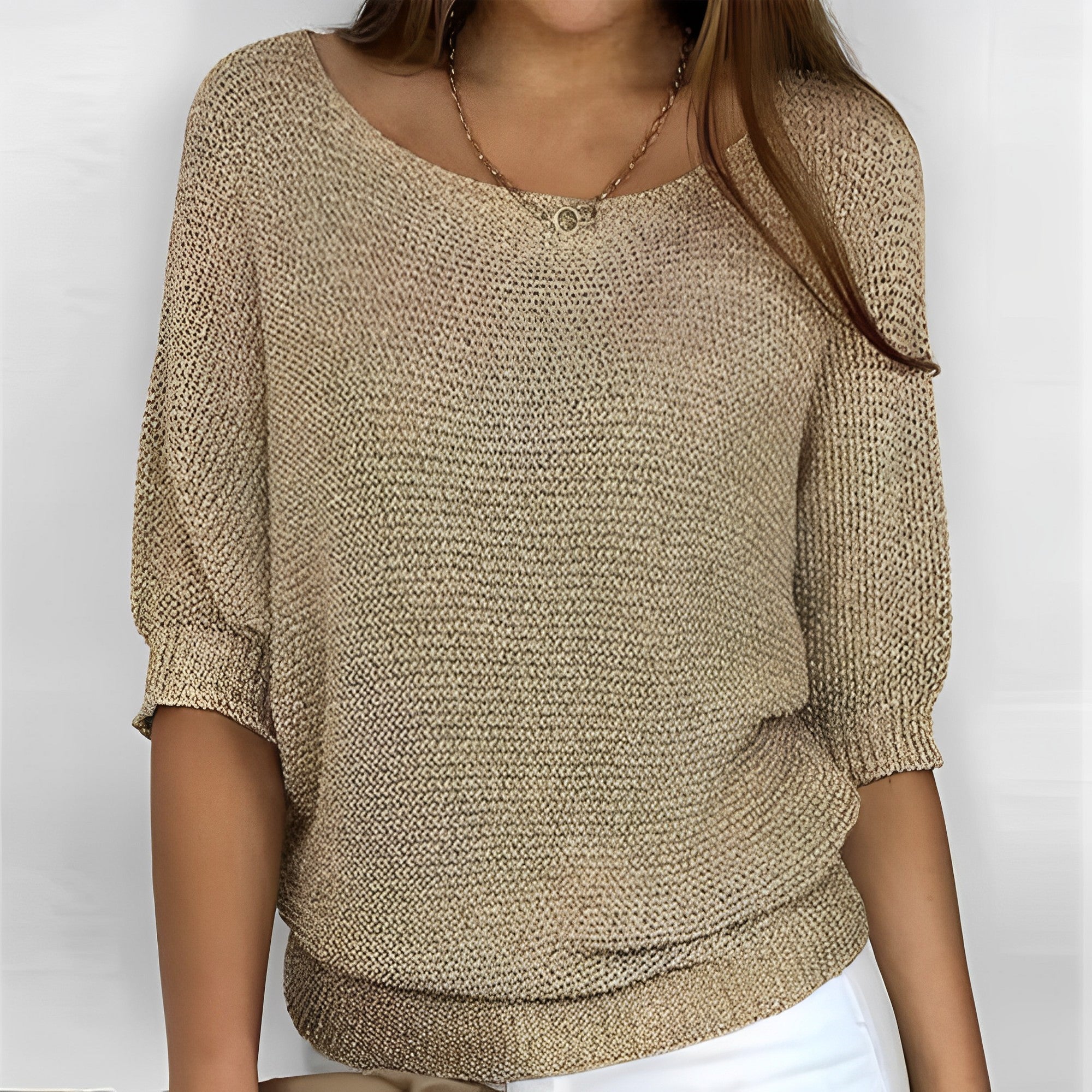 Selene - Top Halter de Tejido Suave