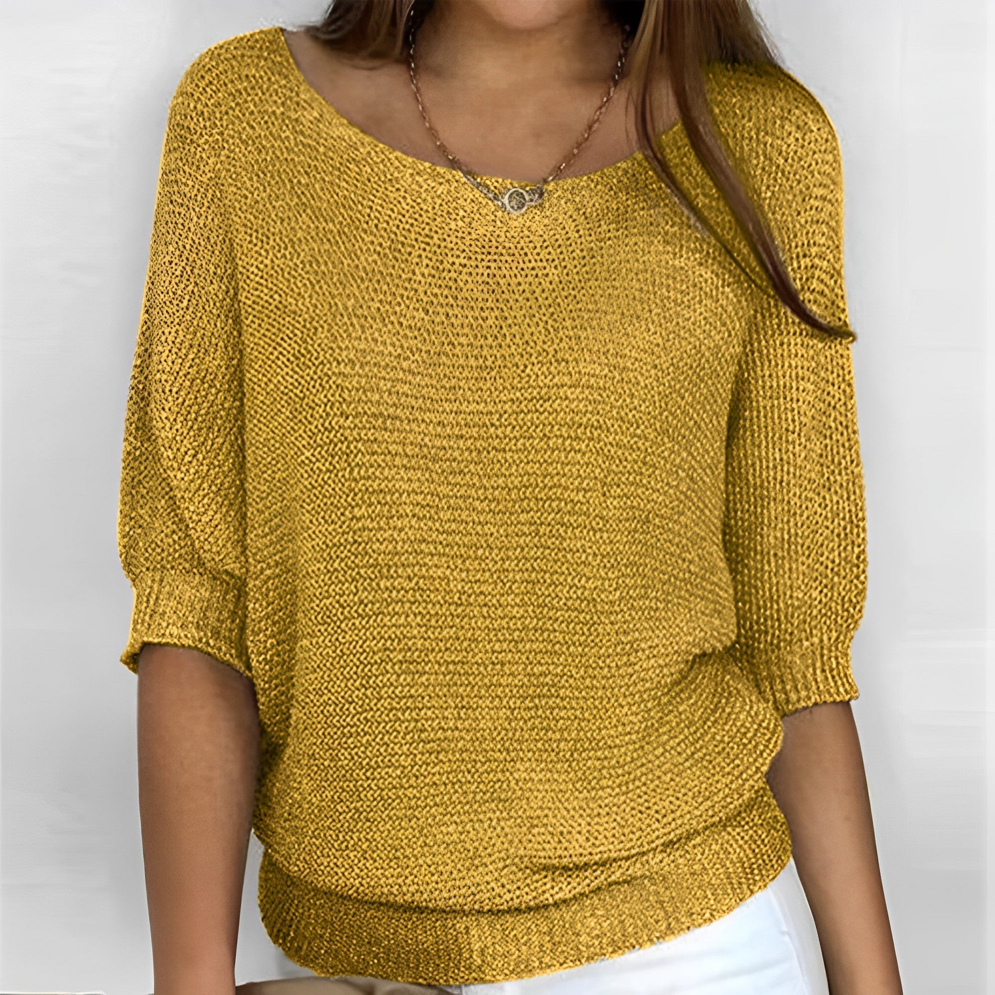 Selene - Top Halter de Tejido Suave