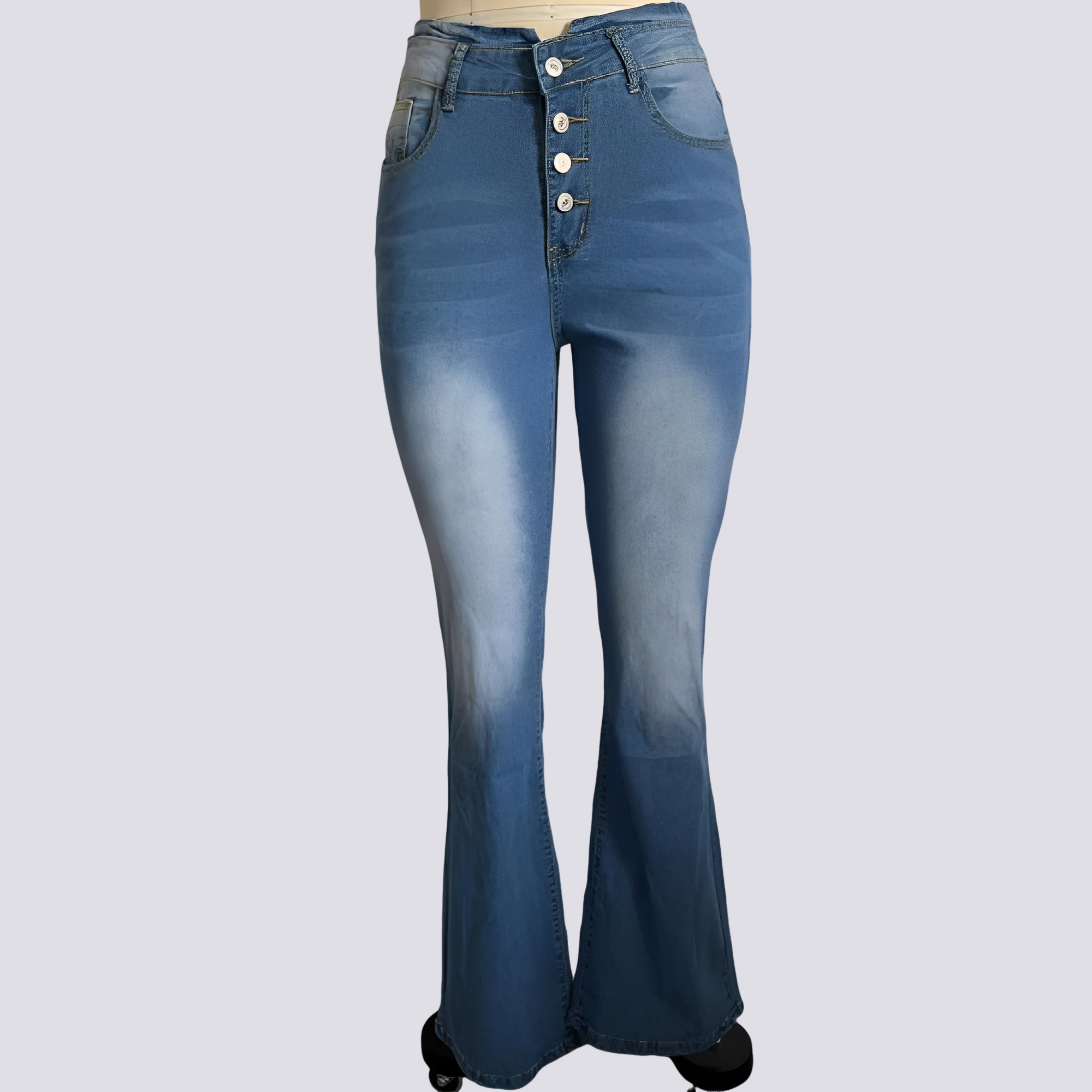 Rosie – Vaqueros acampanados para mujer – para el día a día casual
