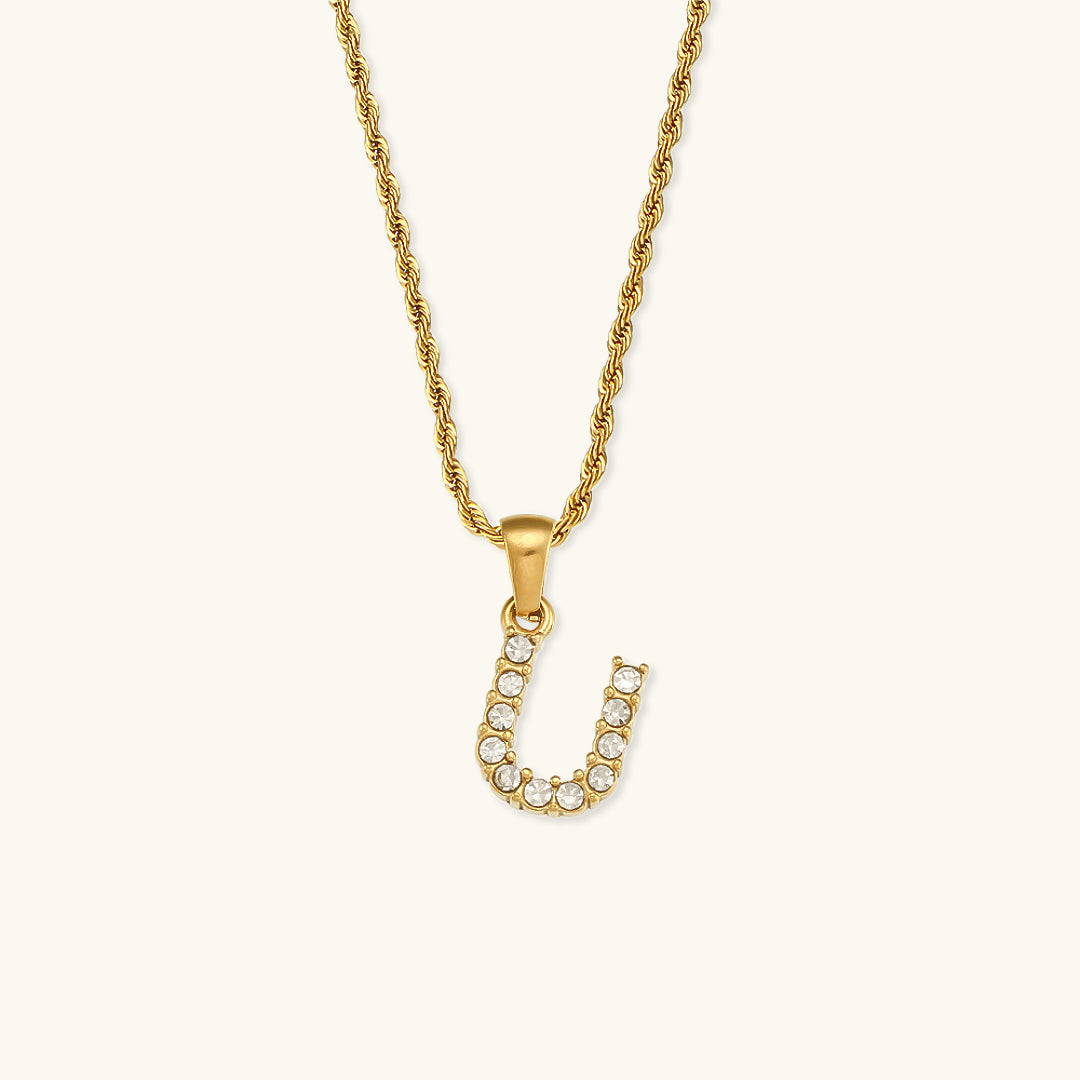Maeve - Collar de diamantes con letras iniciales