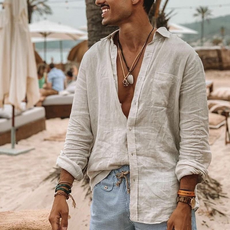 Harlo - Camisa con estilo y botones