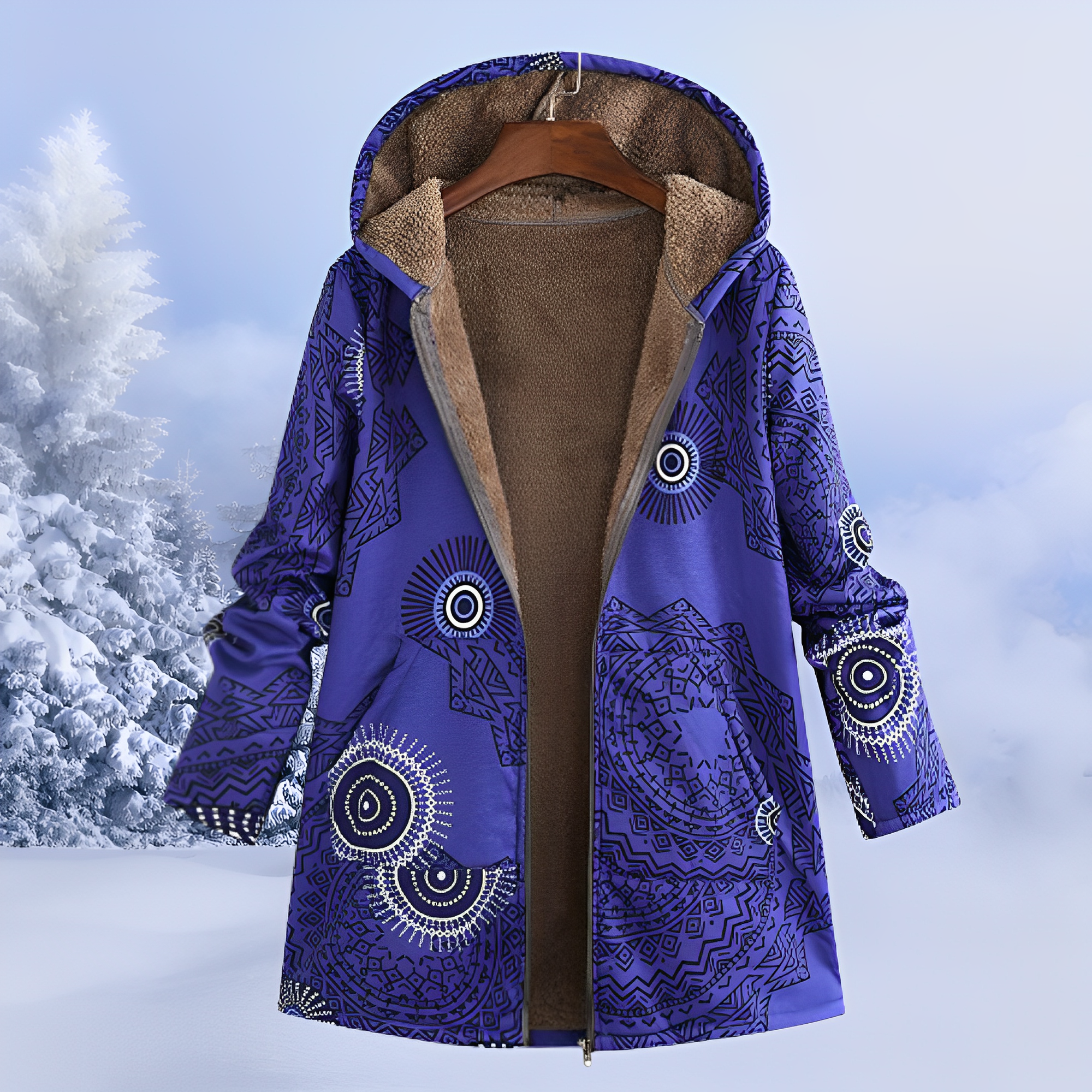 Jasmin - Chaqueta sofisticada y abrigada con capucha