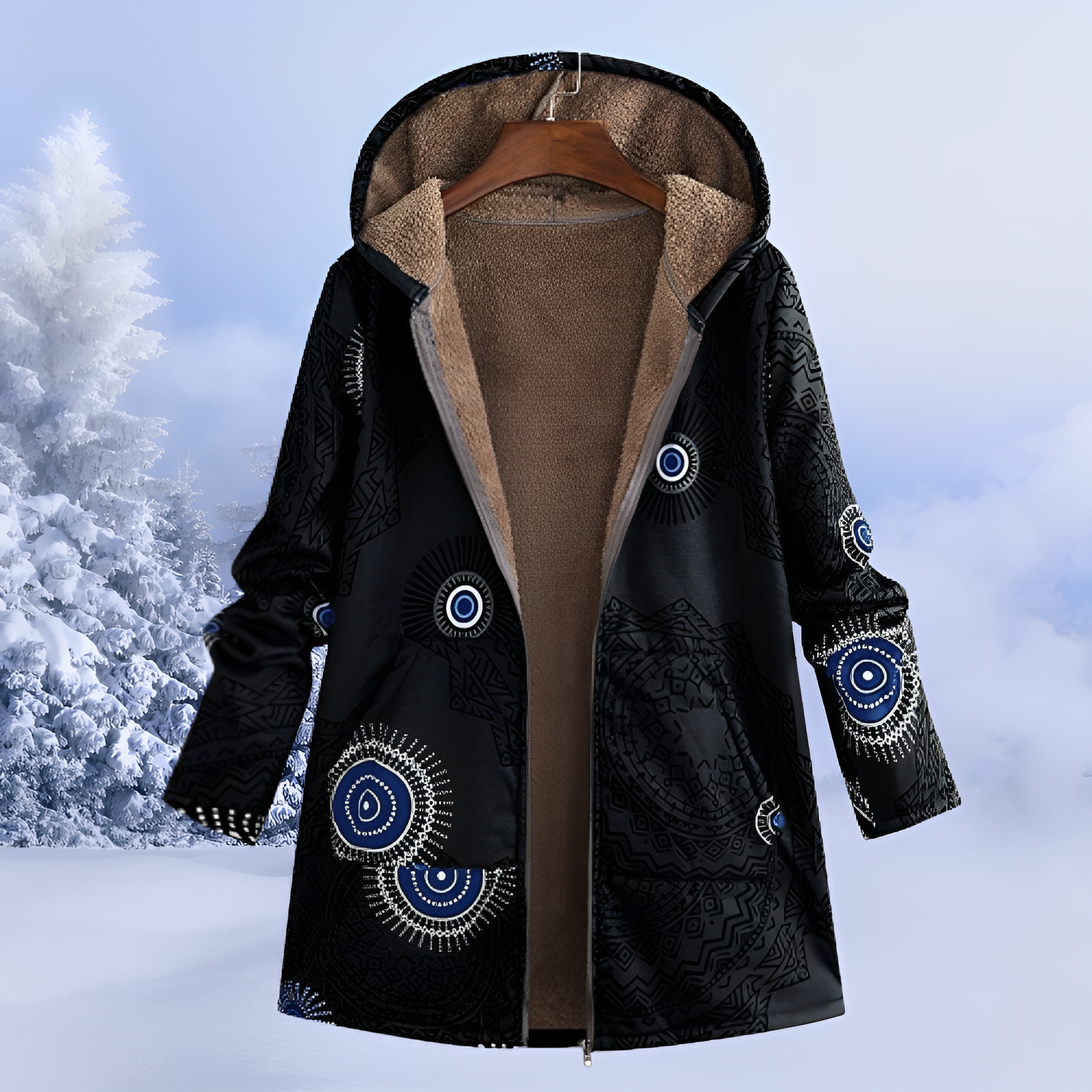 Jasmin - Chaqueta sofisticada y abrigada con capucha