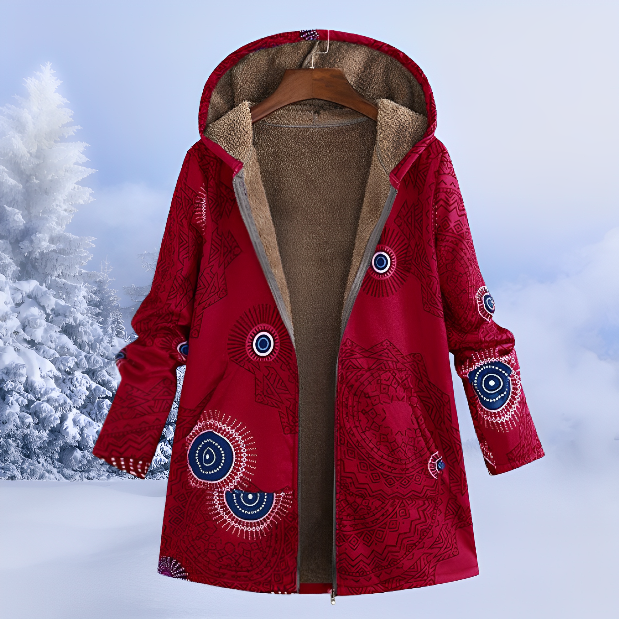 Jasmin - Chaqueta sofisticada y abrigada con capucha