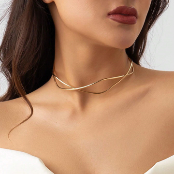Collar trenzado - Gargantilla contemporánea