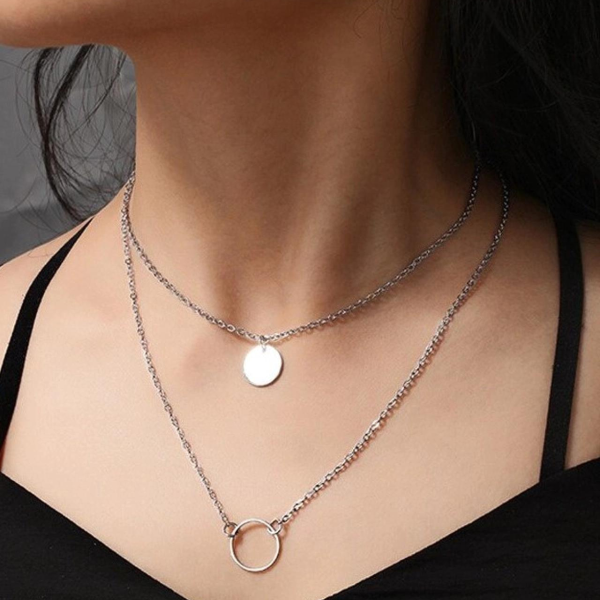 Colgante Circular - Collar en Capas
