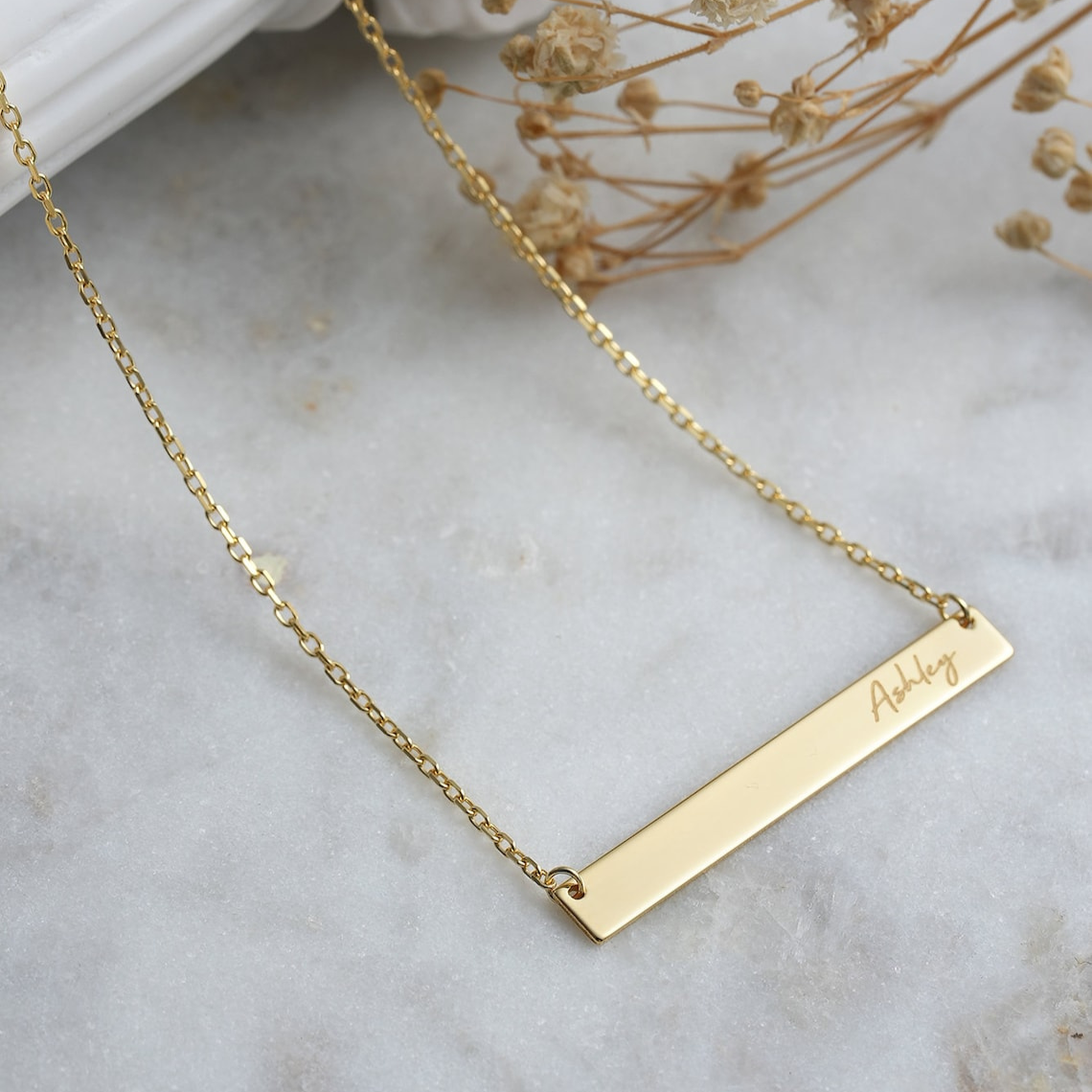 Collar de Barra Personalizado con Nombre