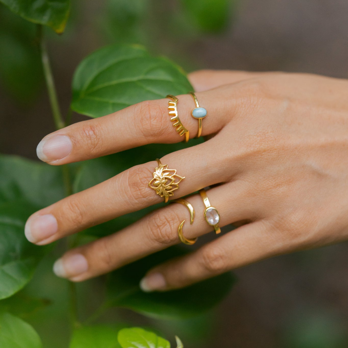 Flor de Loto - Anillo Sutil