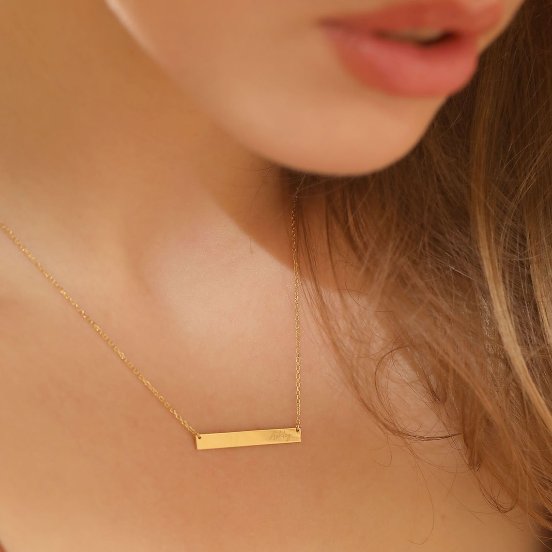 Collar de Barra Personalizado con Nombre