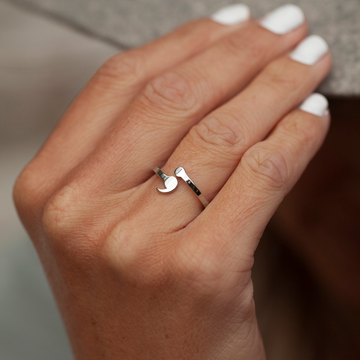 Anillo de punto y coma sutil - Anillo de fortaleza