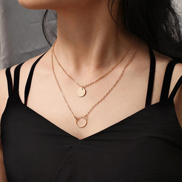 Colgante Circular - Collar en Capas