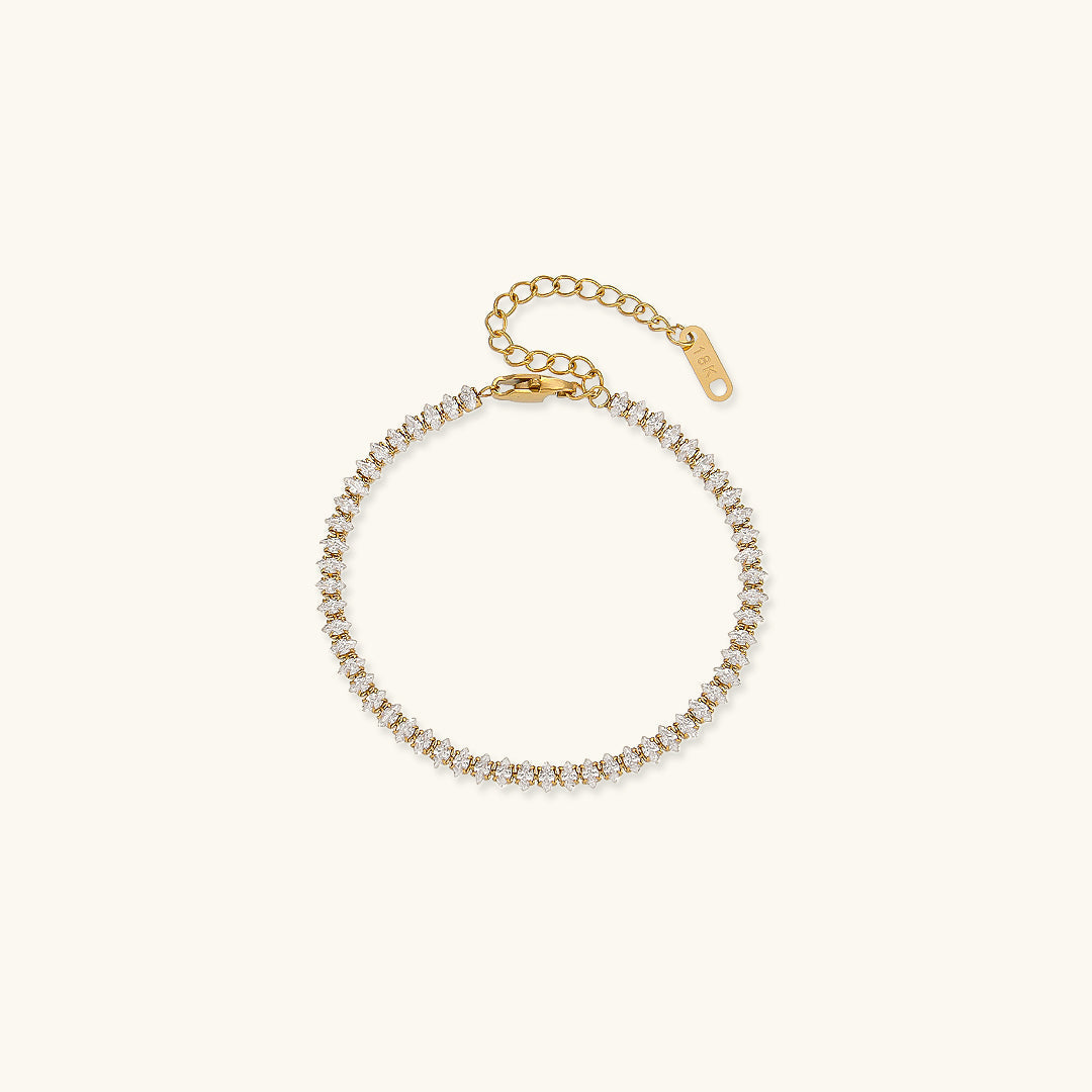 Georgina - Pulsera de tenis con diamantes