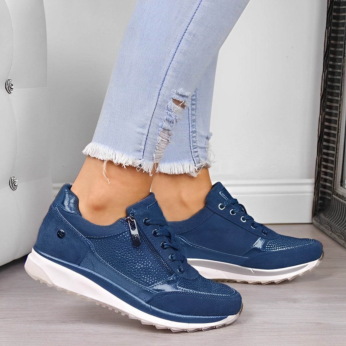 Pro Shoes - Zapatillas con cierre de cremallera