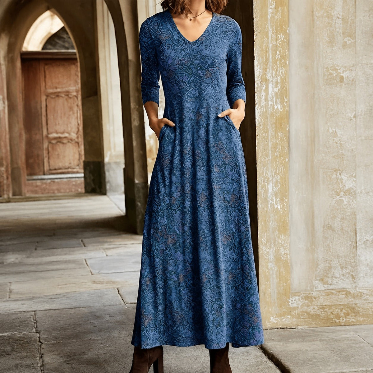 Sophie - Vestido clásico de manga larga para mujeres