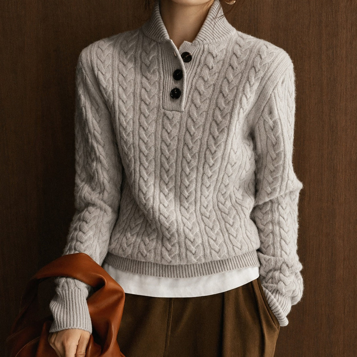 Alice - Suéter de cuello alto elegante