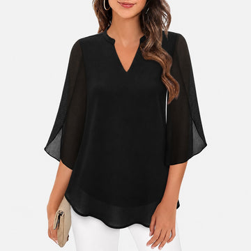 Ella - Blusa aireada con llamativas aberturas en las mangas